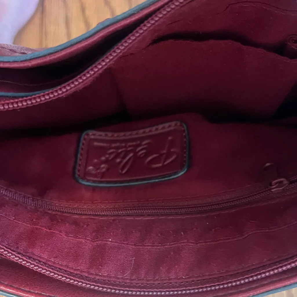 Relic Elegant Red Braided Straps Shoulder Bag - Image 6