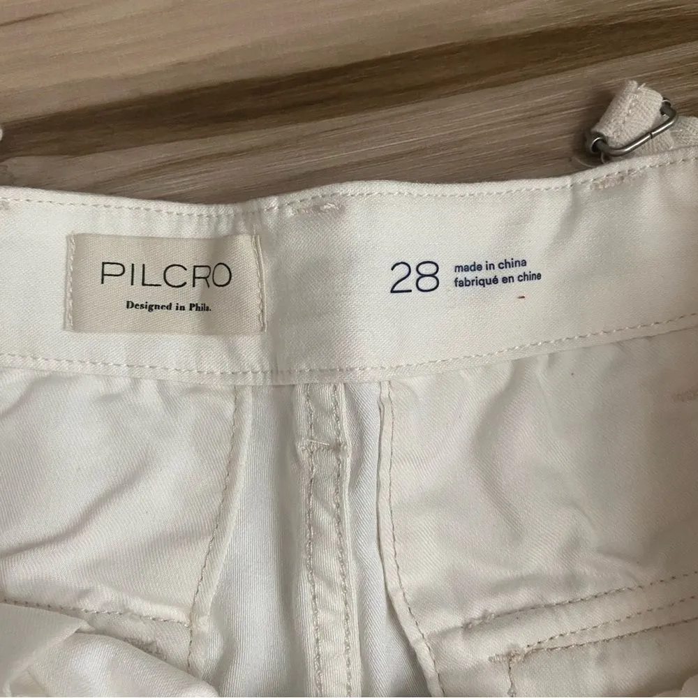 Pilcro Bermuda Off White Cargo Shorts - Image 2