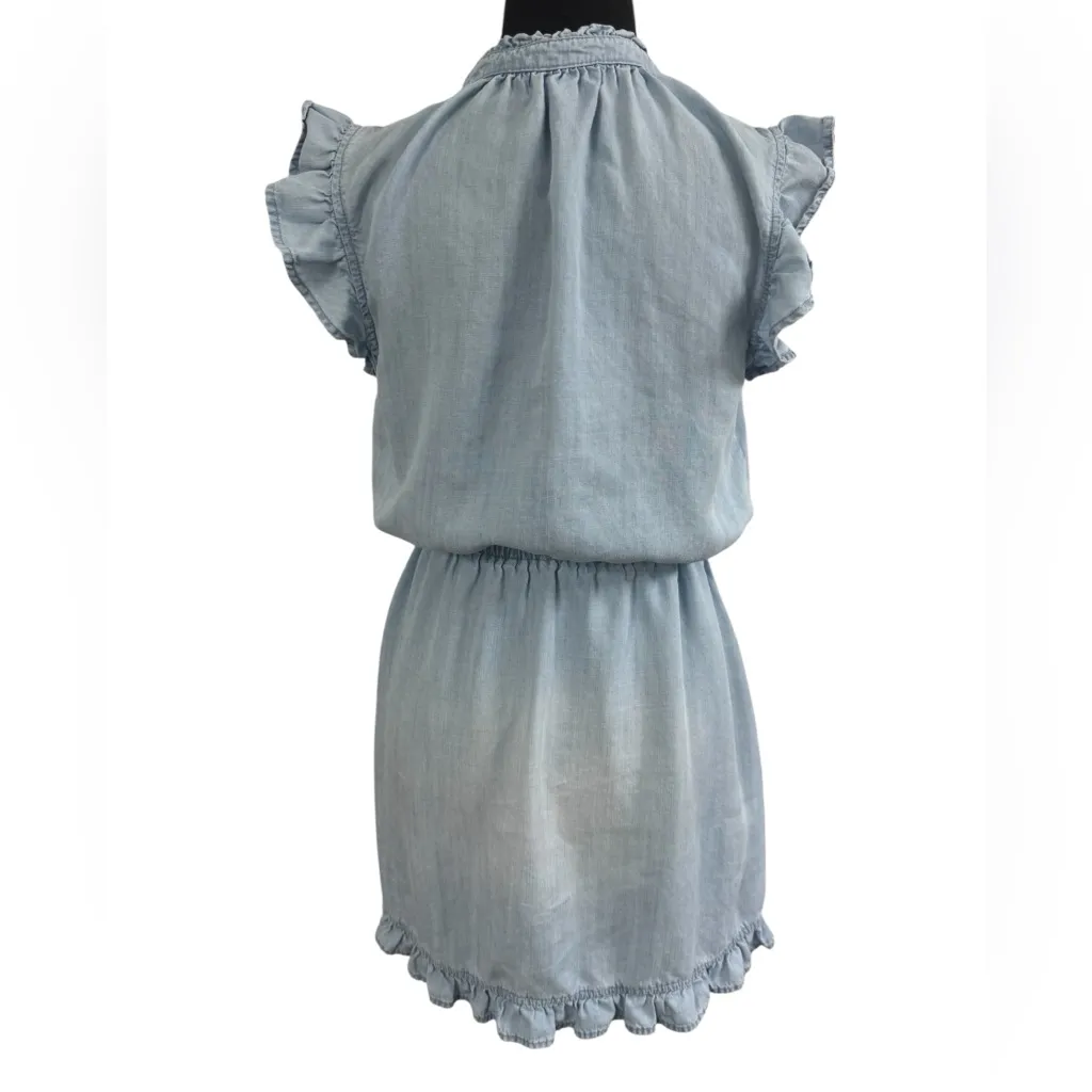 Bella Dahl Light Blue Mini Dress - Image 2