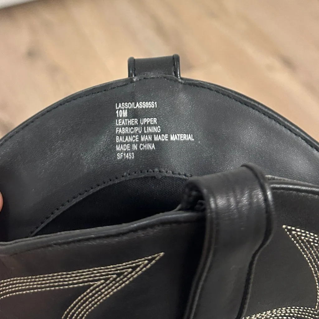 STEVE MADDEN Lasso Knee High Western Boot in Black Multi Size US 10 - Image 9