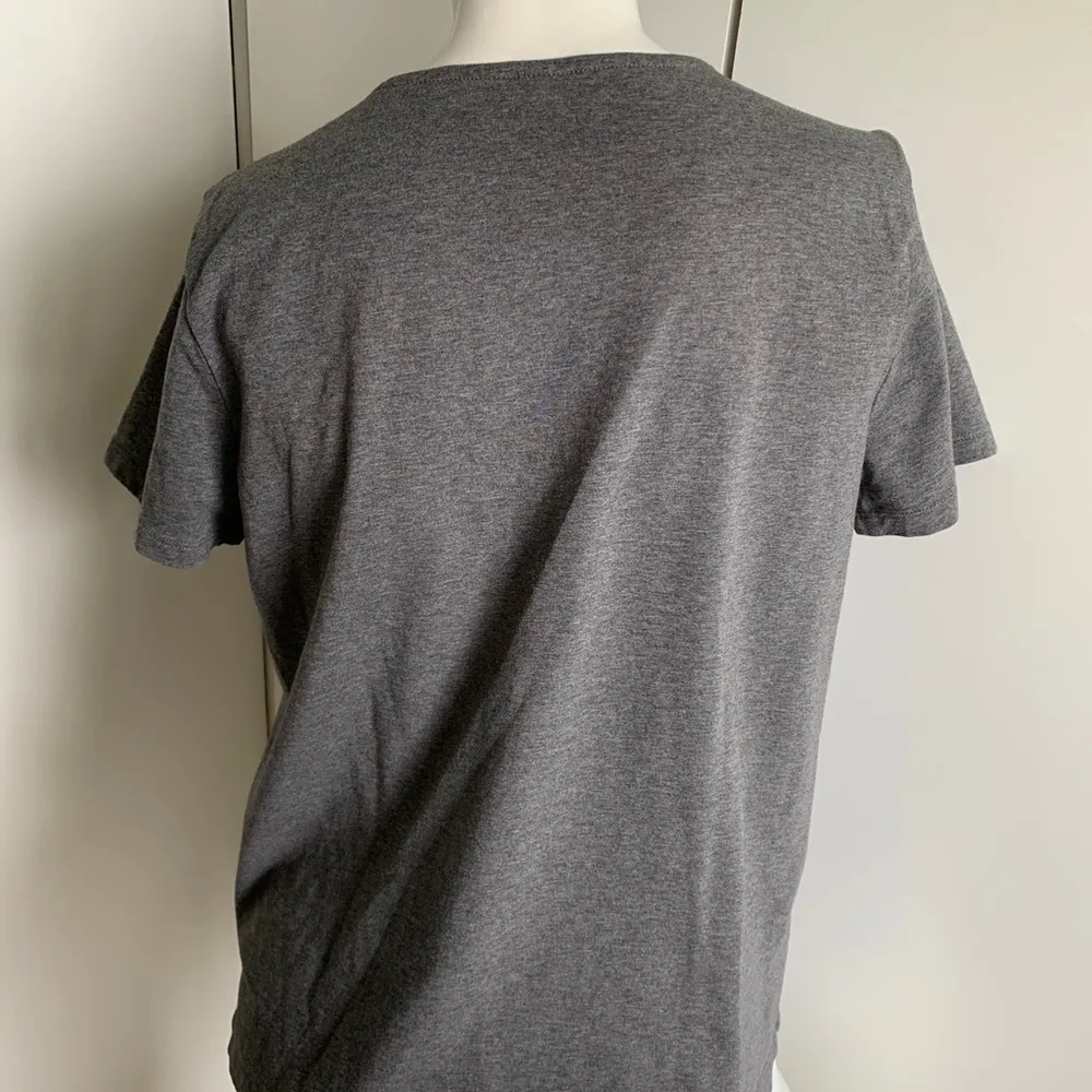 MICHAEL Michael Kors gray short sleeve tie-neck shirt - Image 5