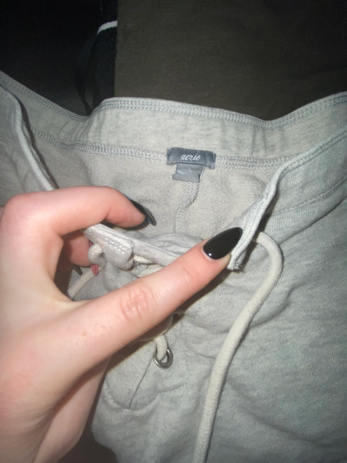 Grey Pj Shorts Cross Cross Tye - Image 5