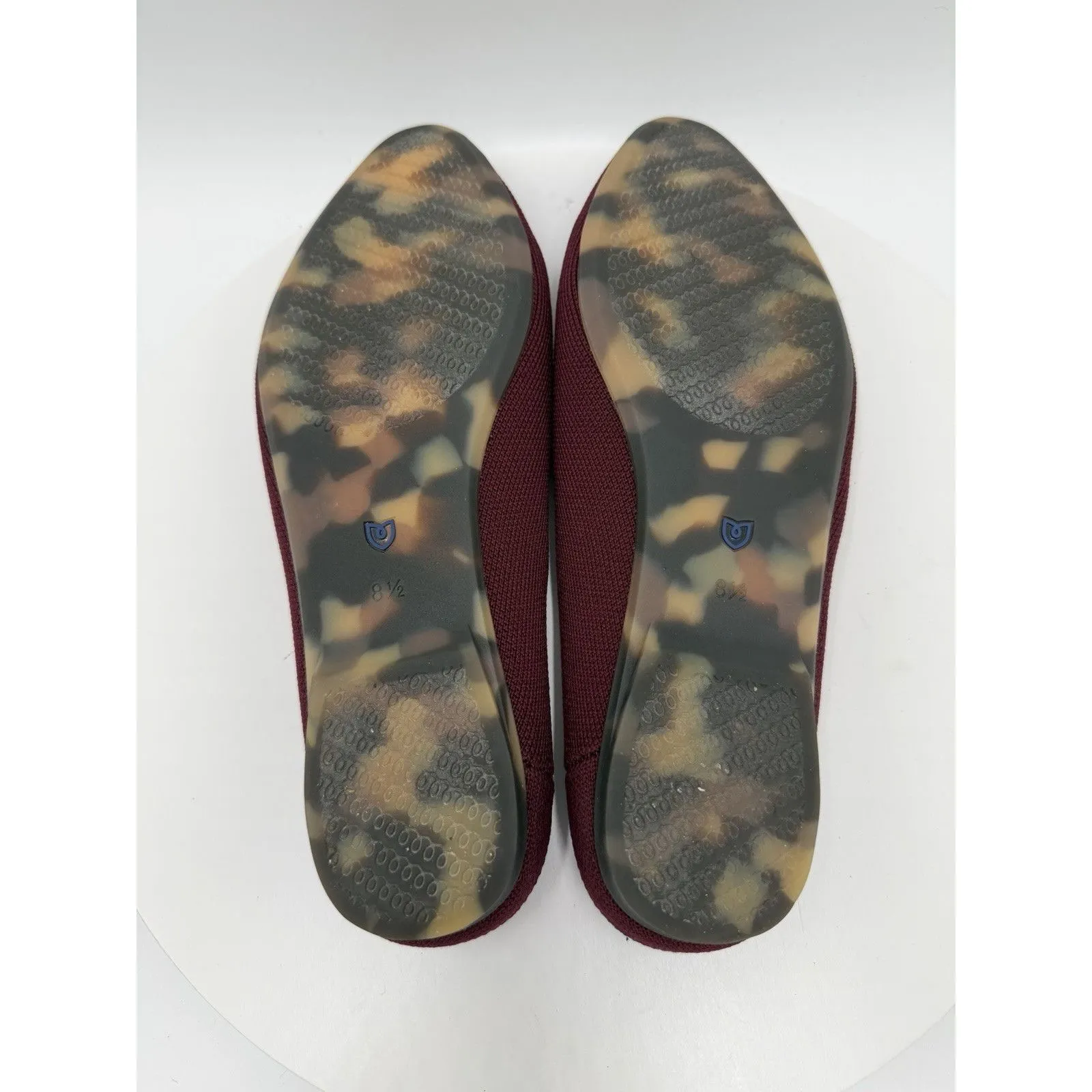 Rothy's The Almond Demi Mule Flats Womens Size 8.5 Black Cherry Washable Knit - Image 7