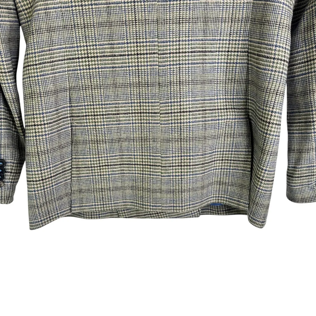 J. McLaughlin Foxley Wool-Blend Jacket Blazer Plaid Wool Blend Size 0 Academia - Image 10