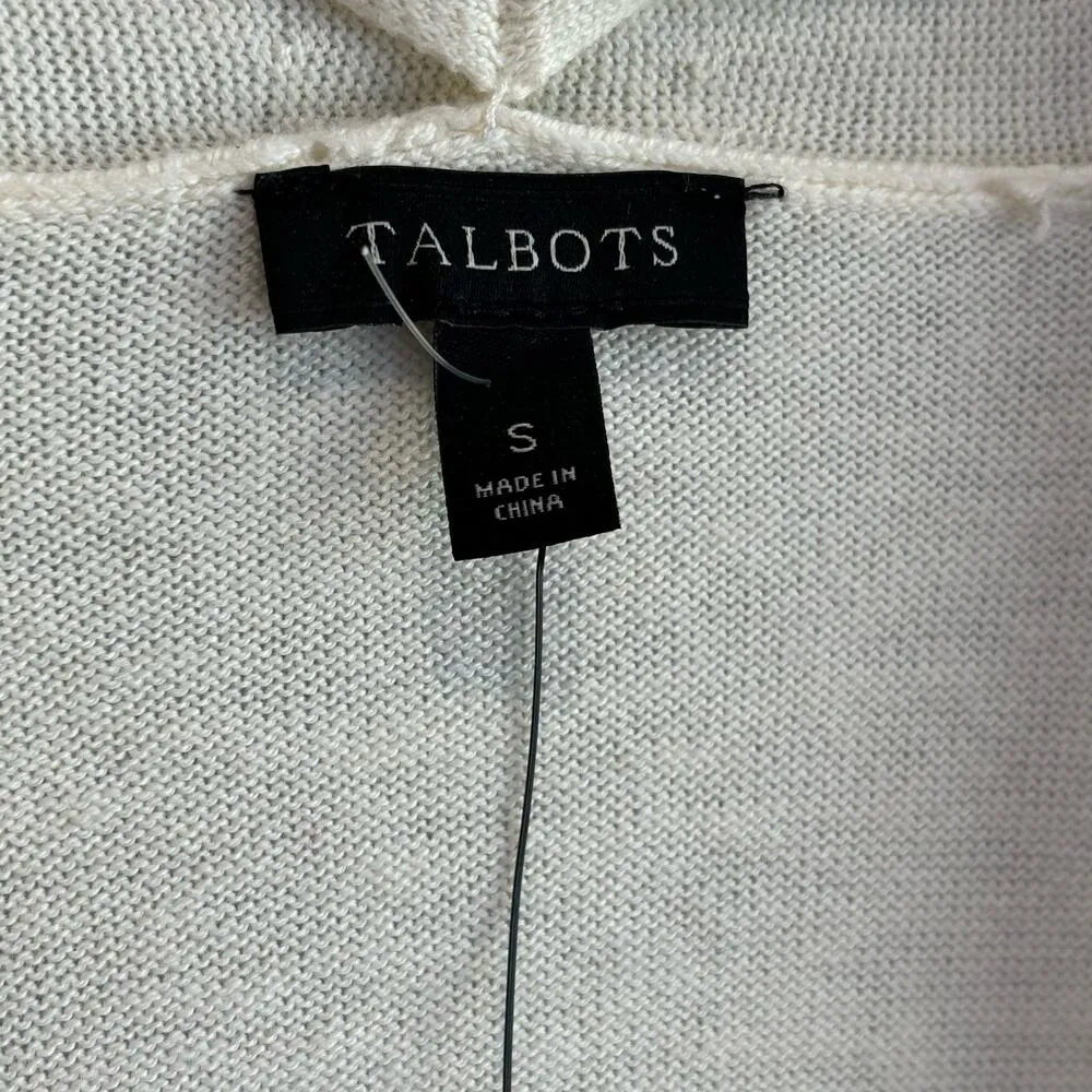 Talbots NWT Open Front Long Length Cardigan Sweater - size Small - Image 4
