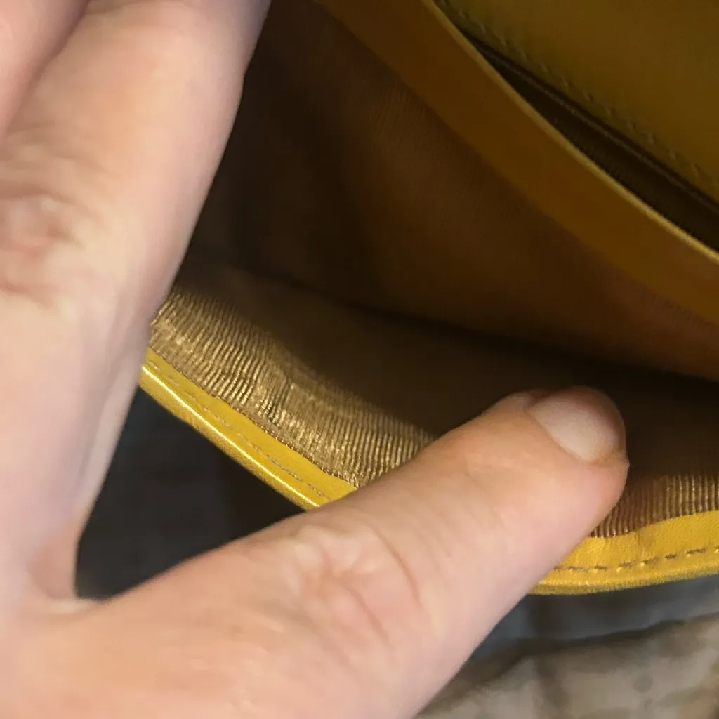 vintage Celine Macadam canvas long bifold wallet with leather trim. - Image 12