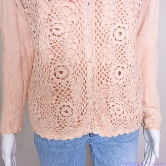 Vintage Franco's 100% cotton dusty pink‎ sweater, women's size S Pink - Image 6