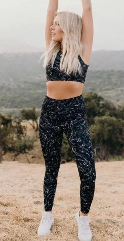 CJLA “Mackenzie” Marble High-Waisted Leggings - Image 2