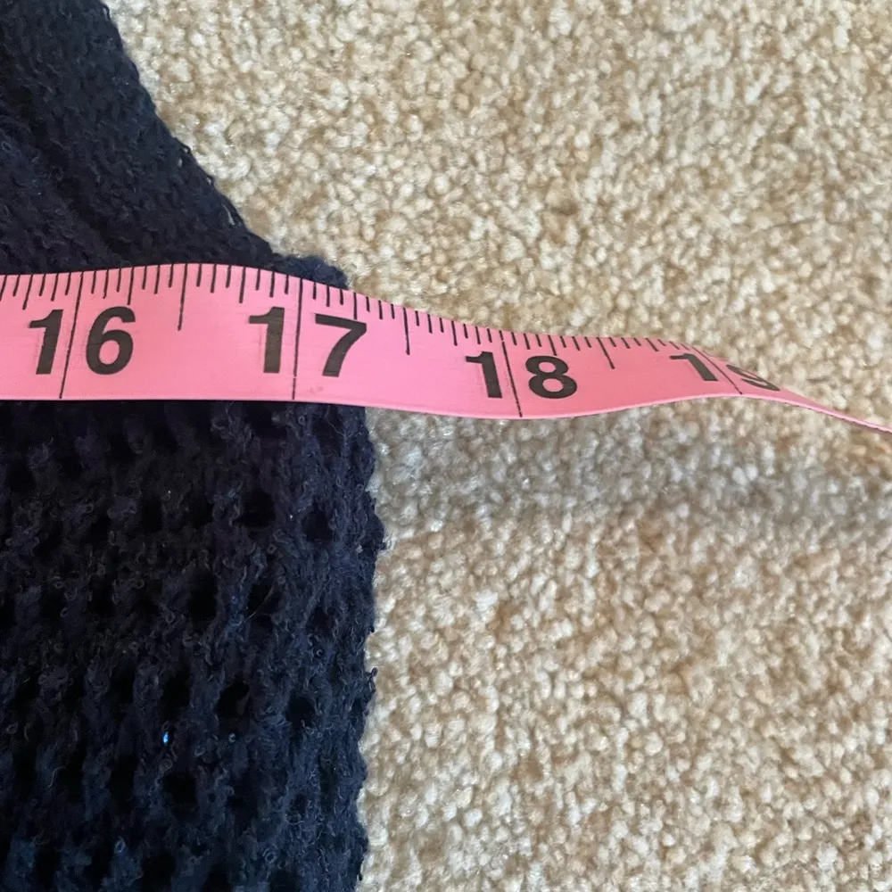 NWT Elie Tahari Blue Tank Top with Airy Knit Design Summer Sequin Layer Medium - Image 9