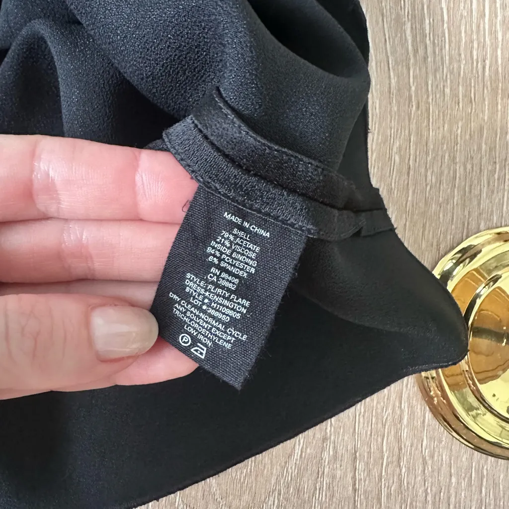 NWT Theory Flirty Flare Dress V-shaped Cutout Back, Cocktail Evening Dress - Image 8