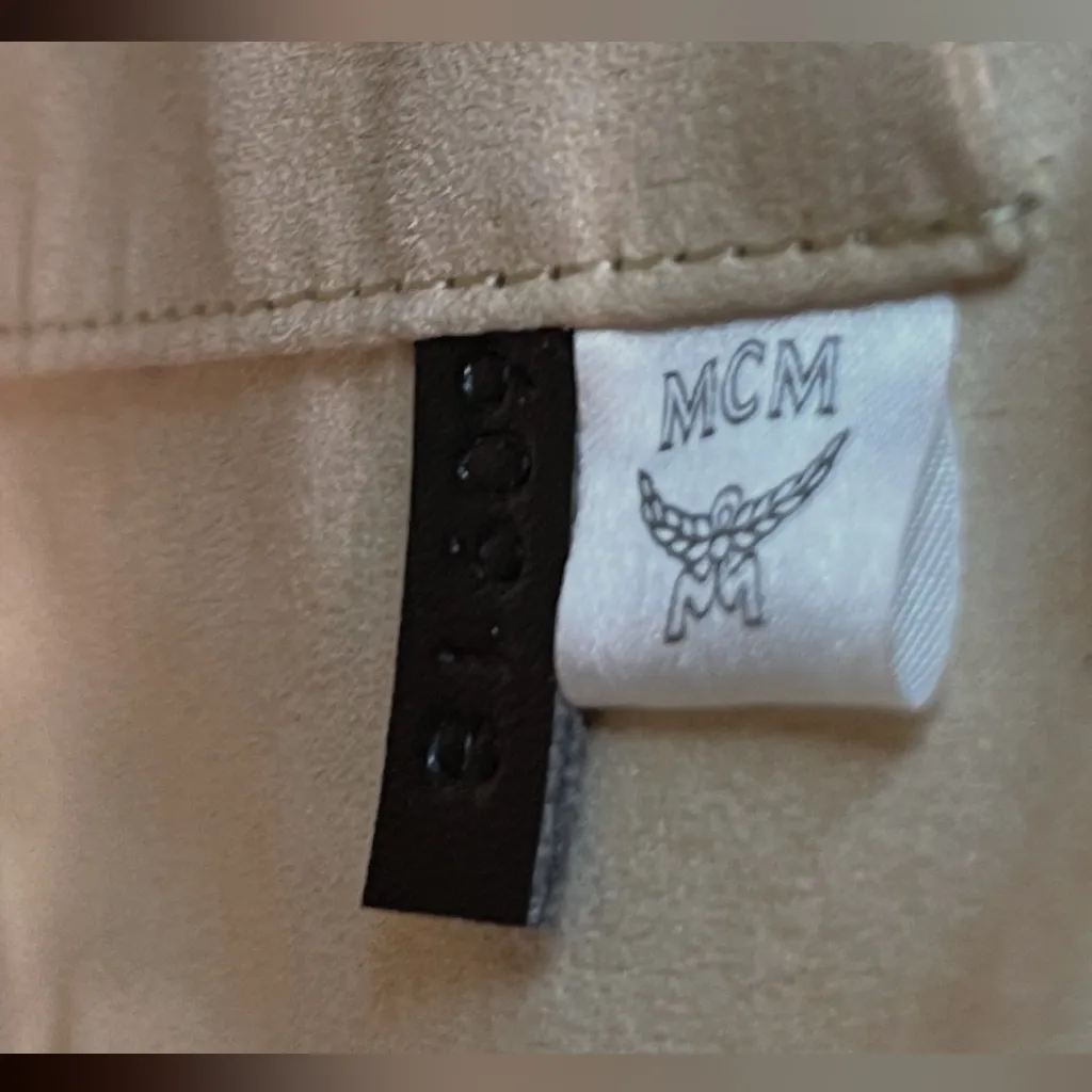 MCM Tan Logo Crossbody Bag - Image 13