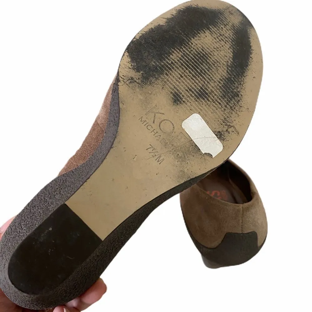 KORS MICHAEL KORS Wedge Brown Shoes 7.5 M - Image 5