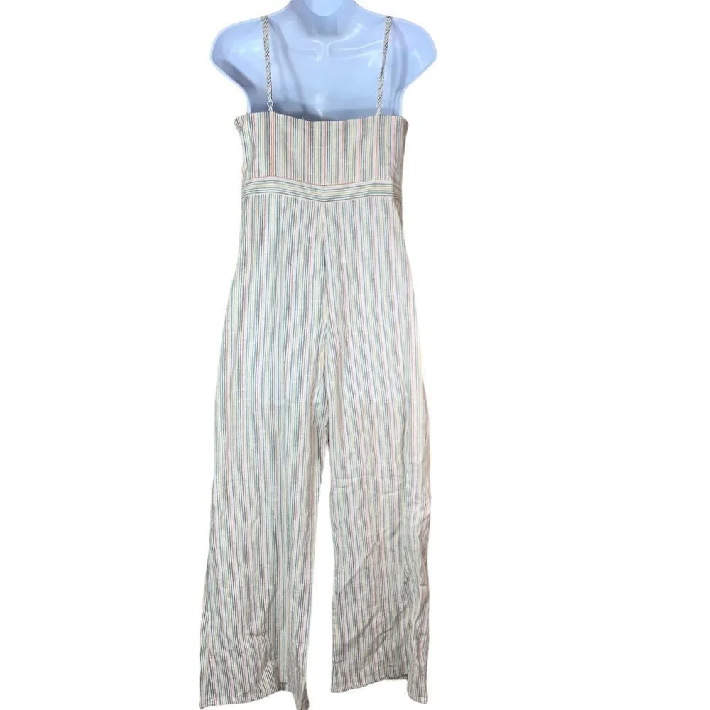 Olivaceous linen blend jumpsuit‎ - Image 4
