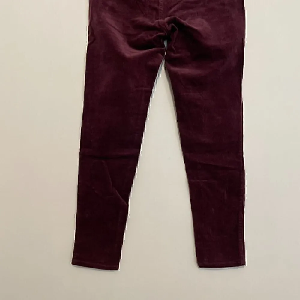 NEW NWOT CASLON NORDSTROM Corduroy Utility Pants Burgundy Maroon Red PETITE 27P - Image 13