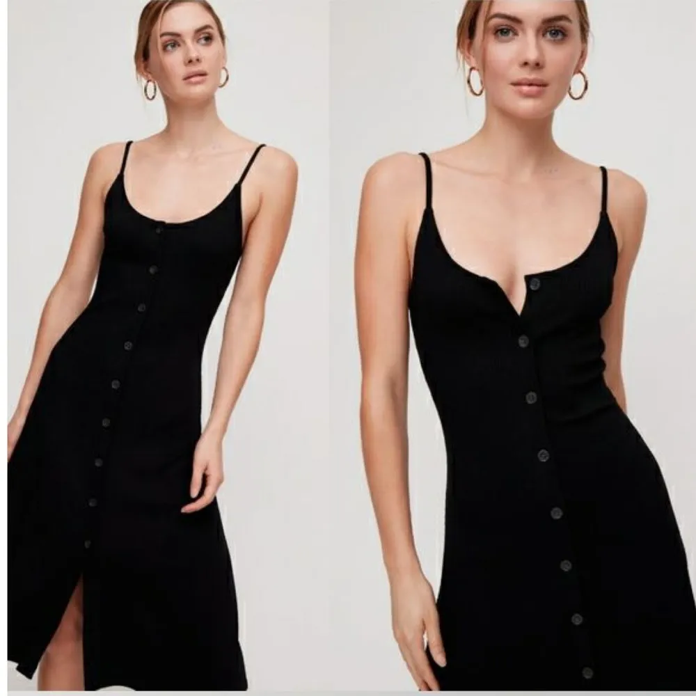 NWT Aritzia Babaton Jayce Ribbed Tank Dress in Lila Fog Size Large - Image 2