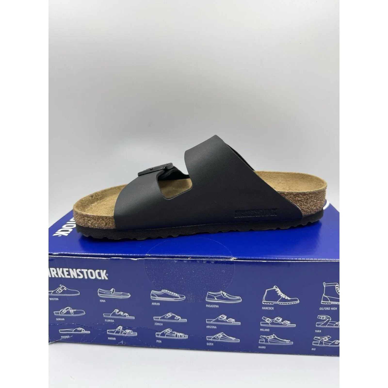 Birkenstock Arizona Birko-Flor Birkibuc Black Leather Sandal New Size EU 37 US 6 - Image 7