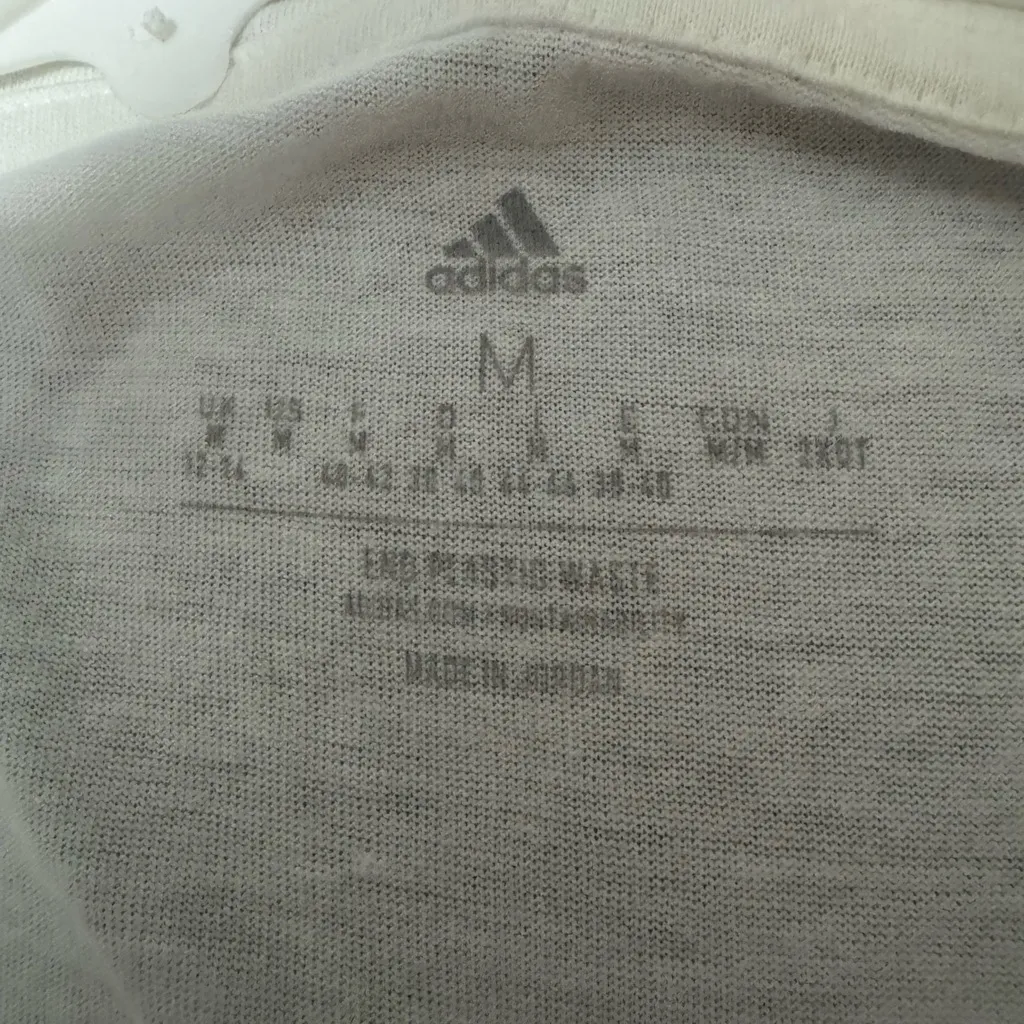 Adidas Men's White and Gray Short Sleeve Tee - Image 3