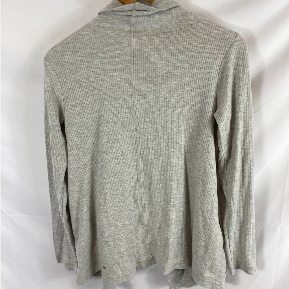 Zella Wrap Front Cardigan Sweater Grey Size XS - Image 4