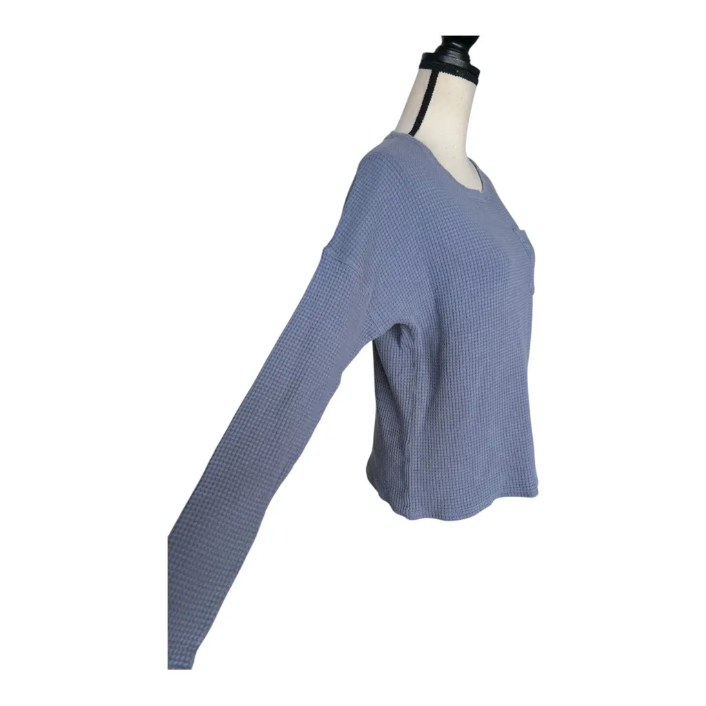 Carhartt Women's Long Sleeve Relaxed Fit Heavyweight Thermal Shirt- Blue Size S - Image 4