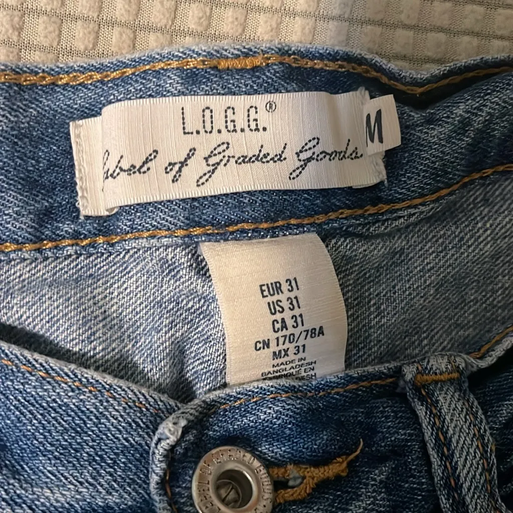 Men's Blue Denim‎ Shorts Size 31 - Image 3