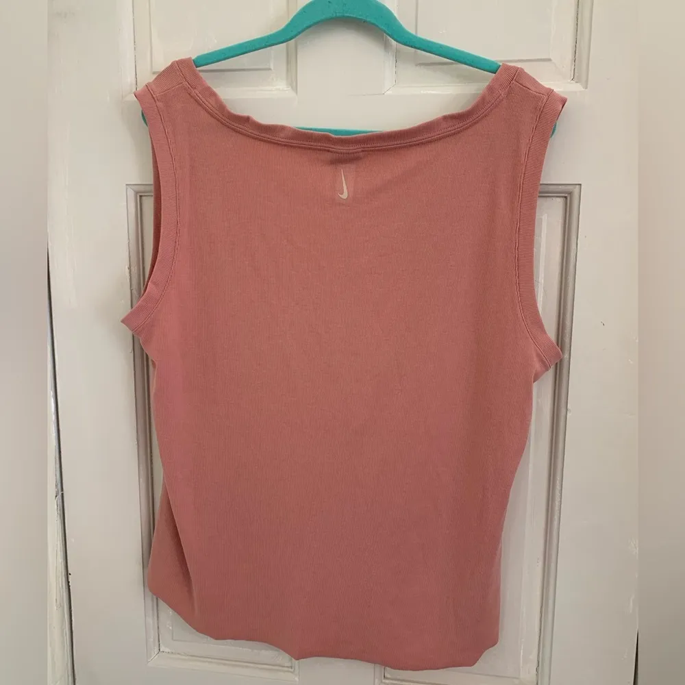 Nike Dri-Fit ribbed henley tank pink size 1X - Image 3