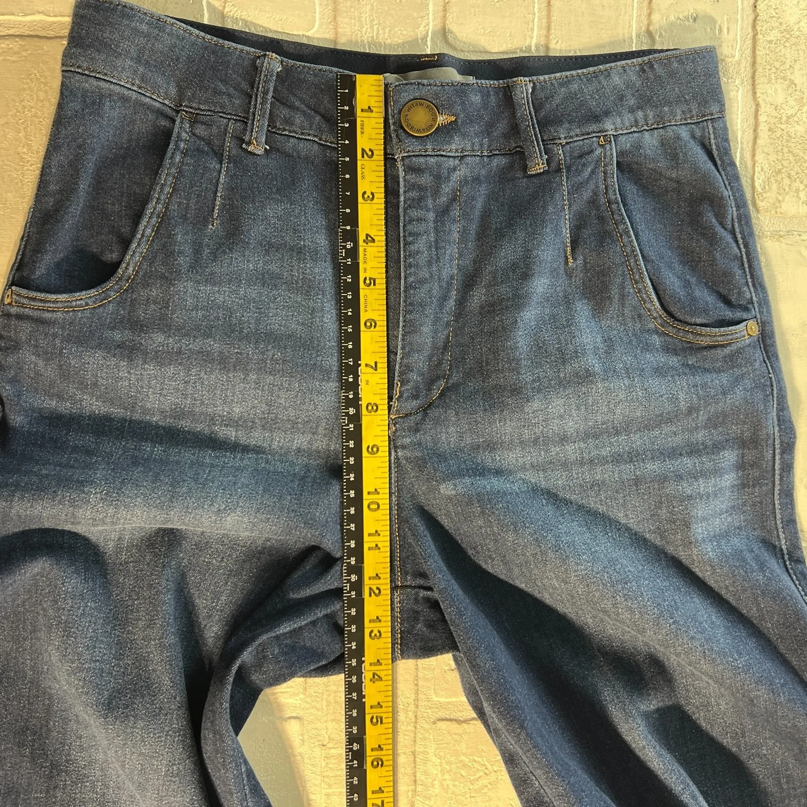 Wit & Wisdom Jeans Women 12 Dark Wash Blue Whitney 'Ab'Solution Skyrise Wide Leg - Image 9