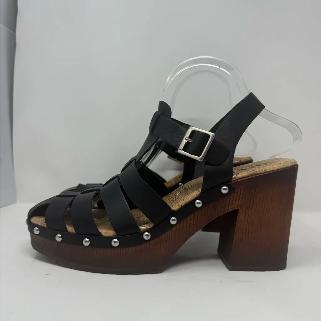 Korks Whitney Platform Sandal Size 9 Black - Image 6