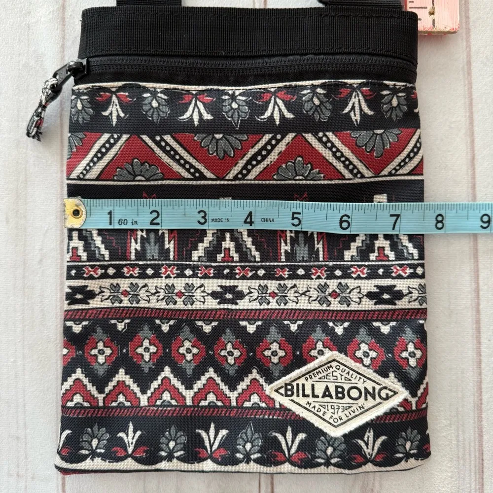 Billabong Aztec Print Multicolor Shoulder Crossbody Bag Purse Boho Casual Travel - Image 9
