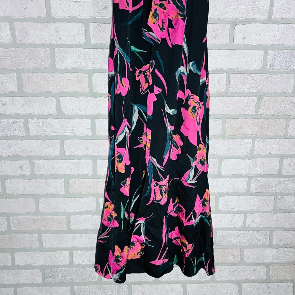 Milly Adrian Floating Botanical Halter Midi Dress Size 4 - Image 10