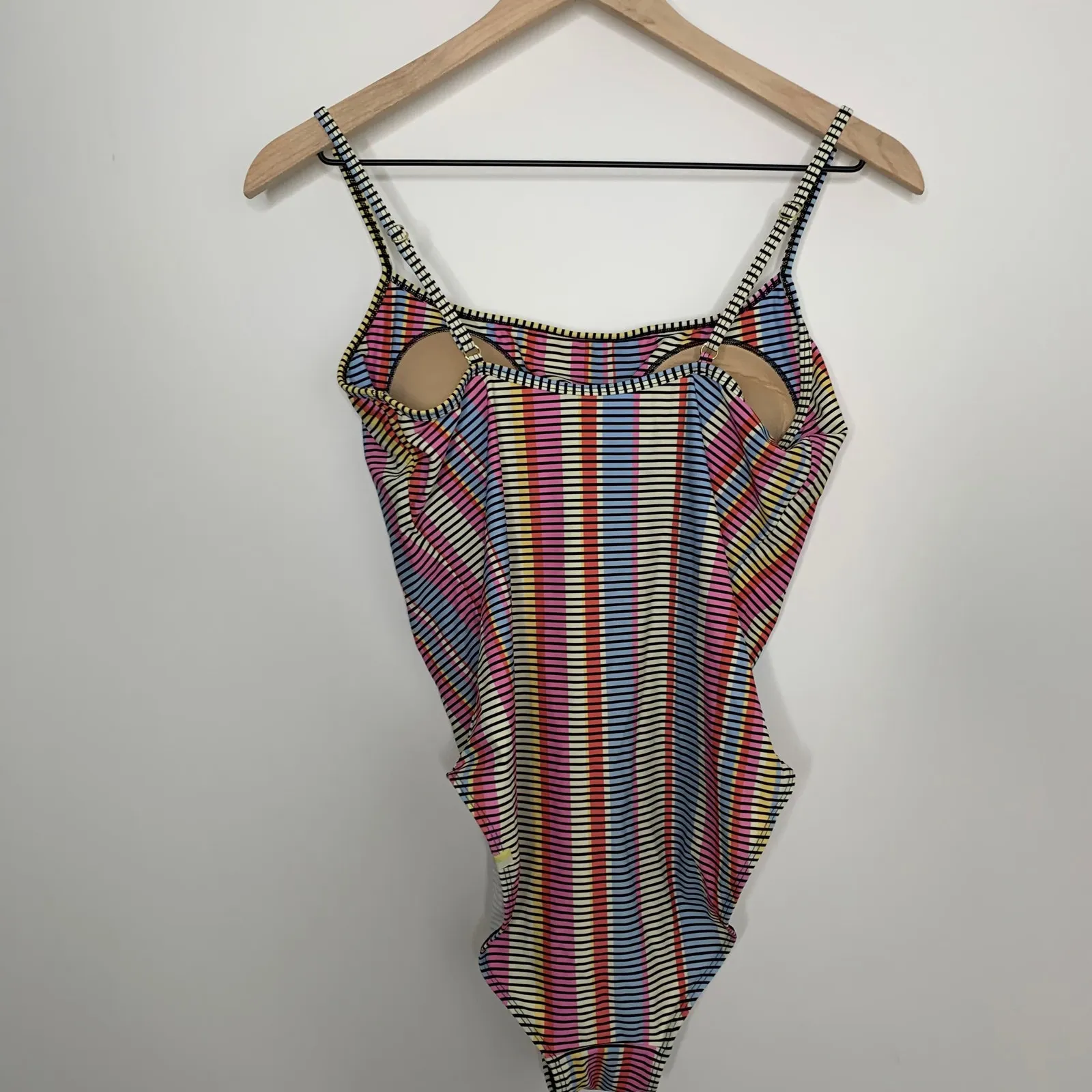 Summersalt The Classic Square Neck One Piece Swimsuit Mod Stripe Size 10 Womens - Image 11