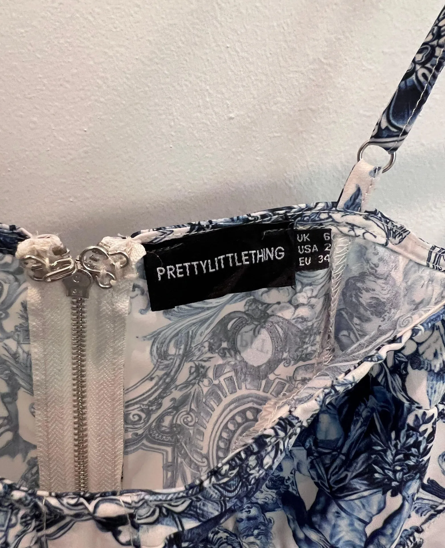 Pretty Little Thing Blue Corset Top - Image 2