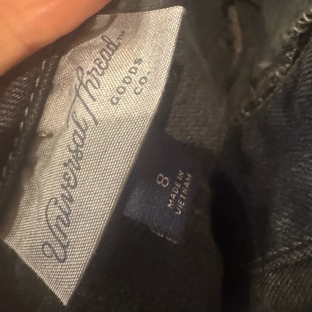 Dark grey Denim Overall dress - Image 8