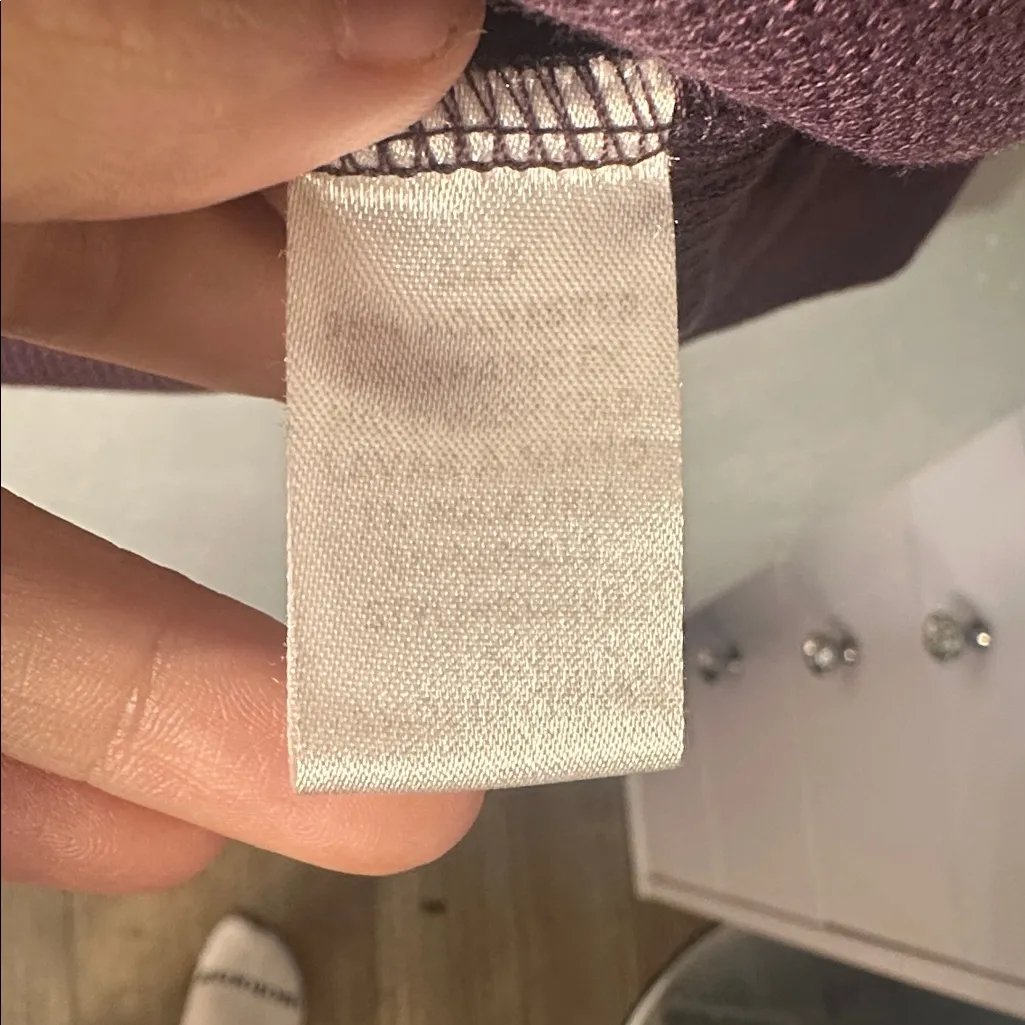 Andrée by Unit Purple Embroidered‎ Floral Long Sleeve V-Neck Boho Top - Image 4