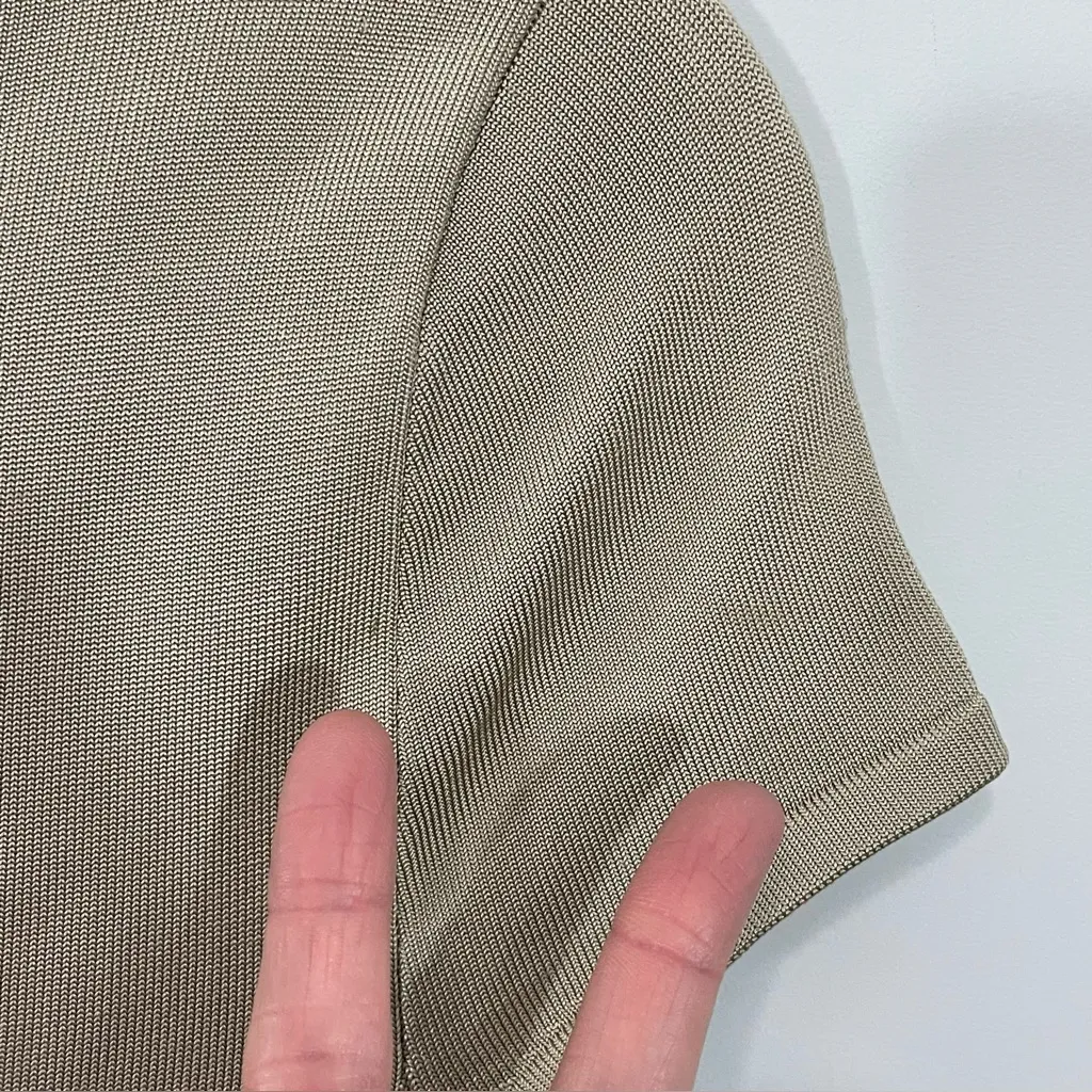 Ralph Lauren Black Label Lamb‎ Leather - Silk Lined Mini Dress Size SMALL - Image 4