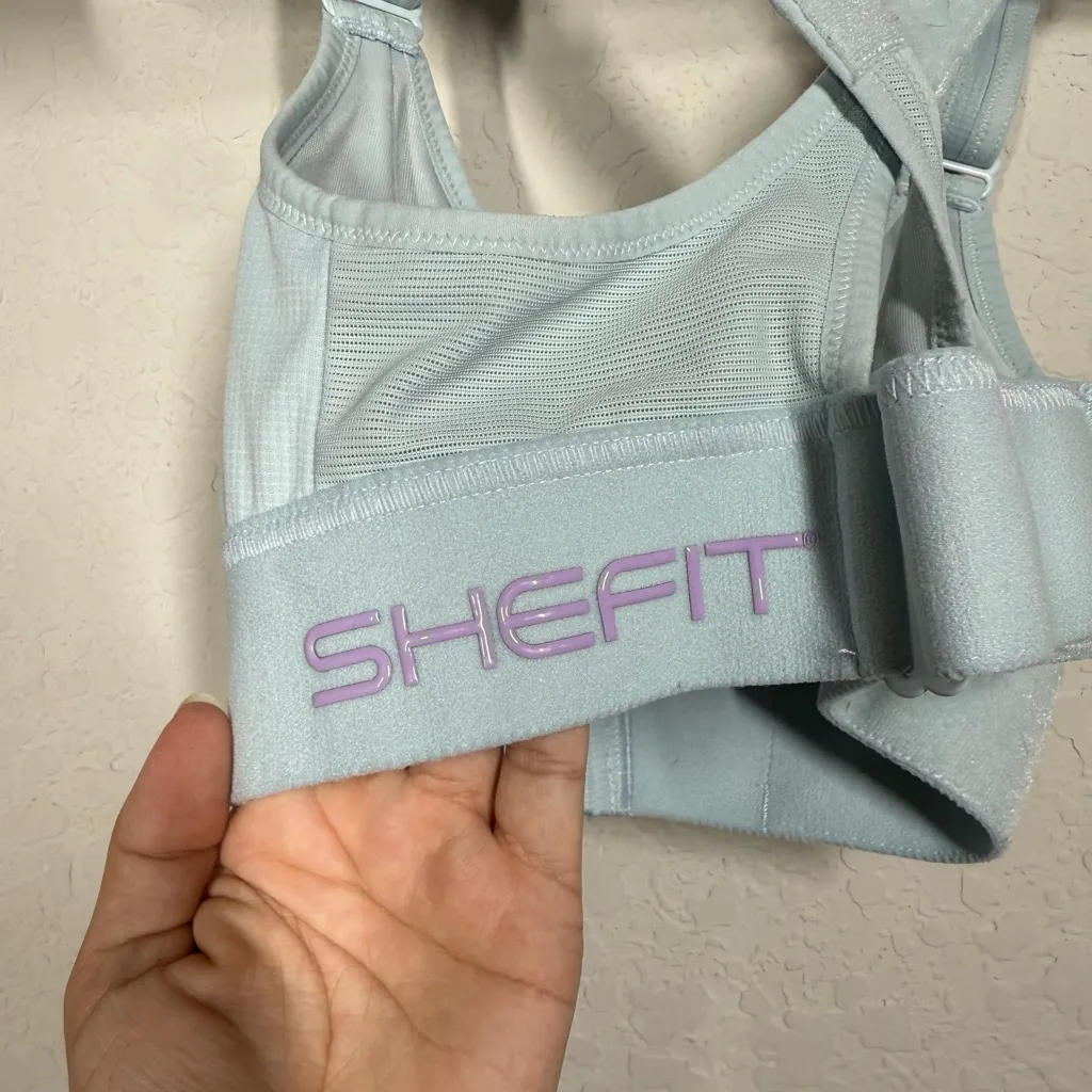 SHEFIT Flex Sports Bra Size XS Blue - Image 4
