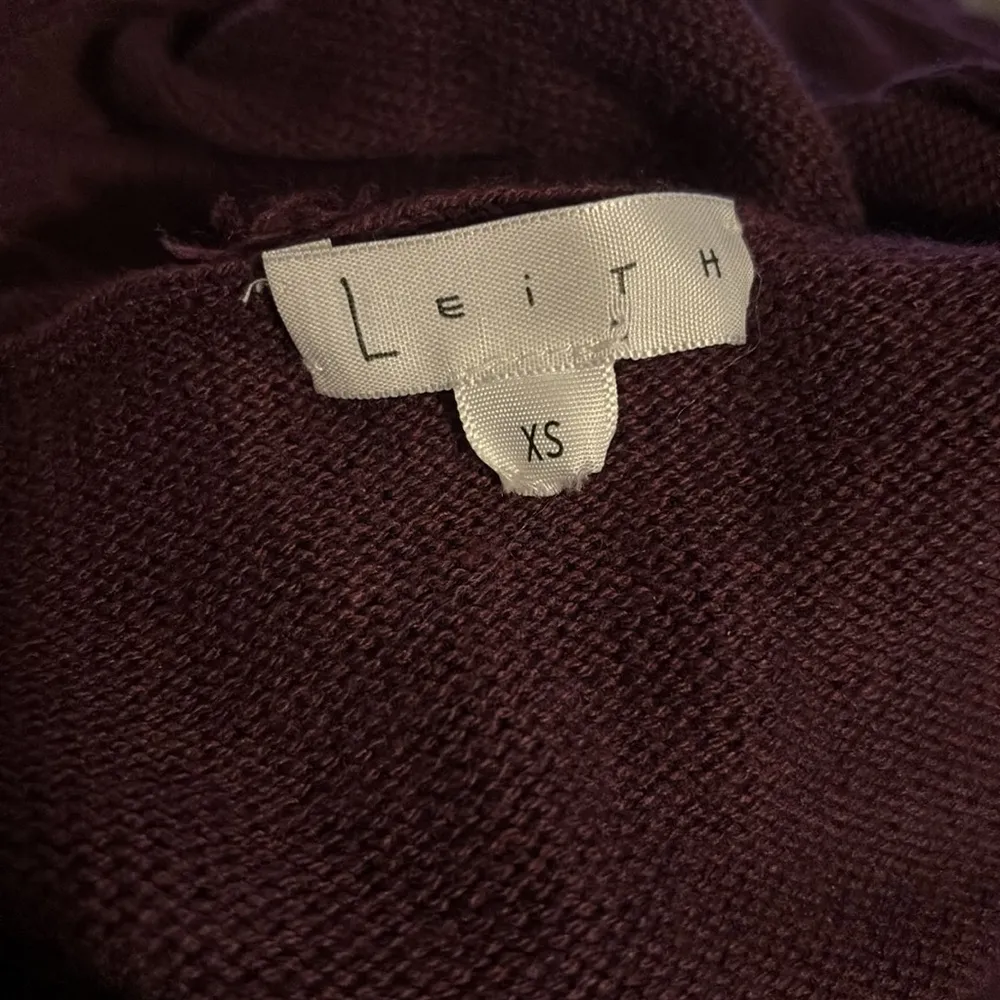 Knit Slouchy Sweater Sz XS Dolman Sleeve Open Concept Longline Cardigan - Image 6