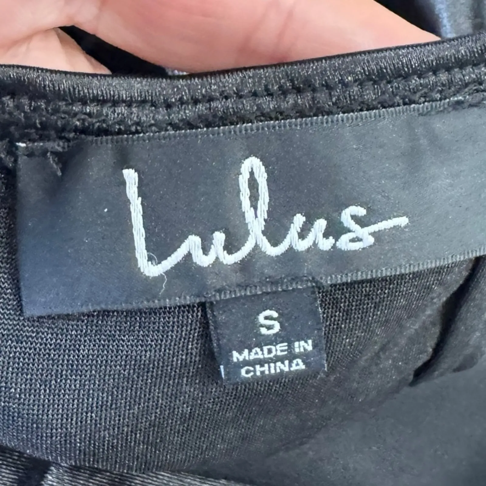 Lulu's Turned Up Black Long Sleeve Bodycon Dress Sleek Black Long Sleeve NEW - Image 6