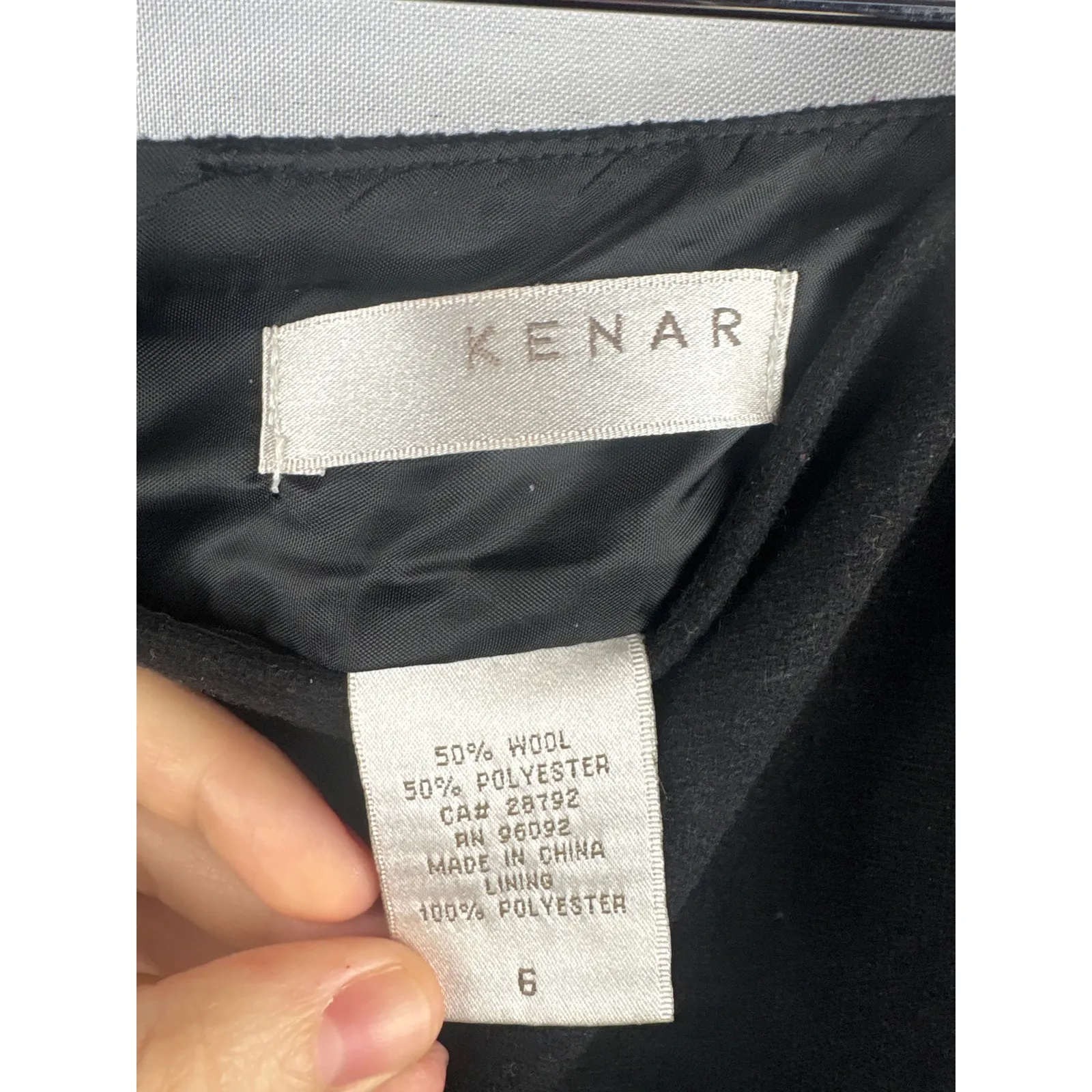 Women’s Kenar Size 6 Black Wool Mini Skirt - Image 4