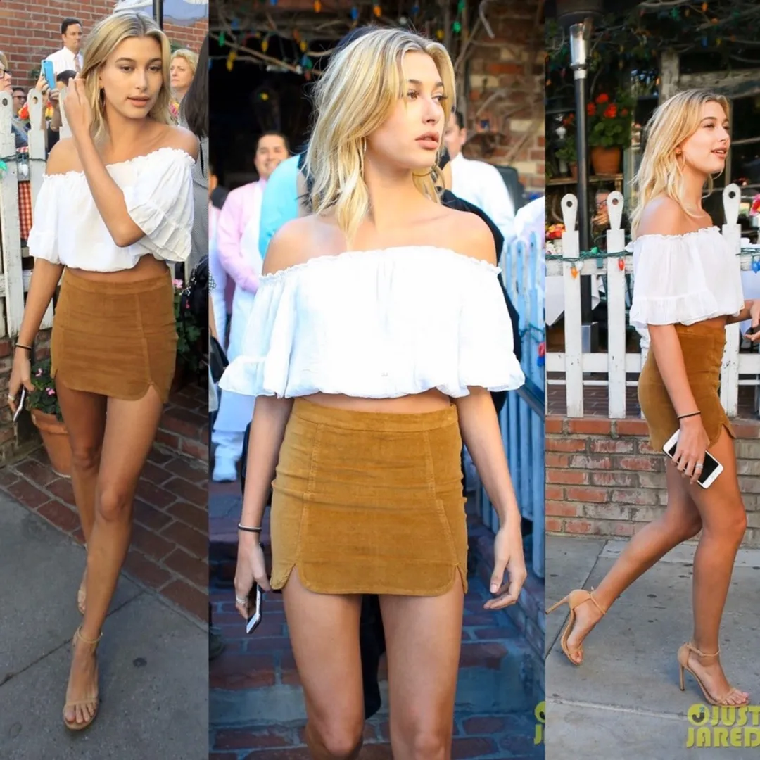 Brandy Melville Rare Brandy Bm Dual front slit Mini Fitted Skirt - Image 8
