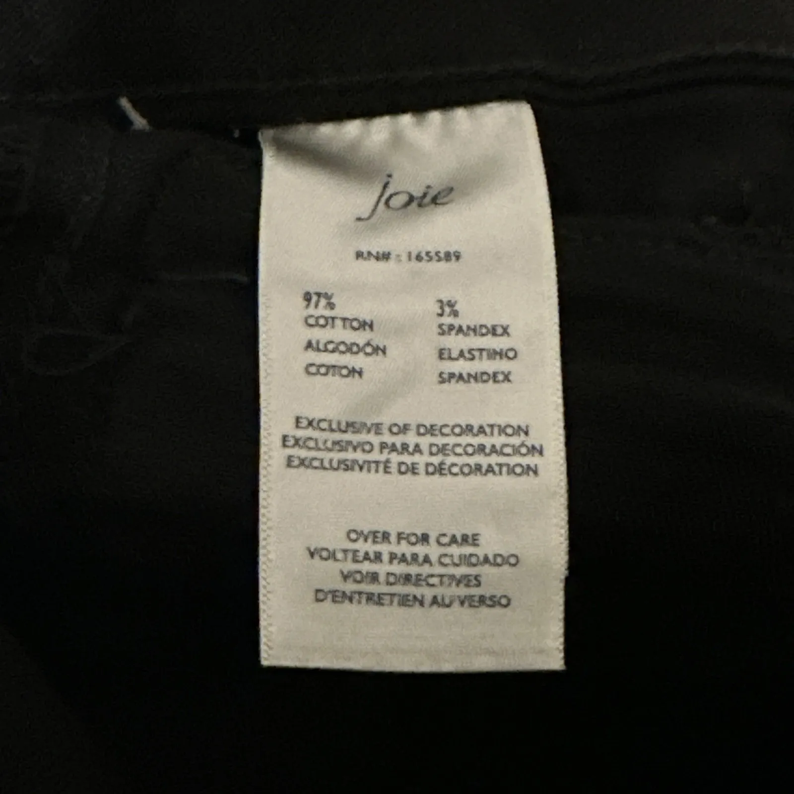 Joie Contemporary Moto Ankle Zip Skinny Jeans 4/27 Black JEI669CO $228 MSRP Punk - Image 14