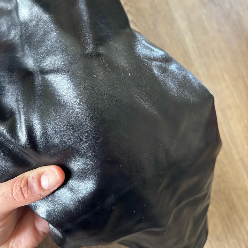 Maje Blouson Faux Fur Leather Oversized Jacket - Image 10