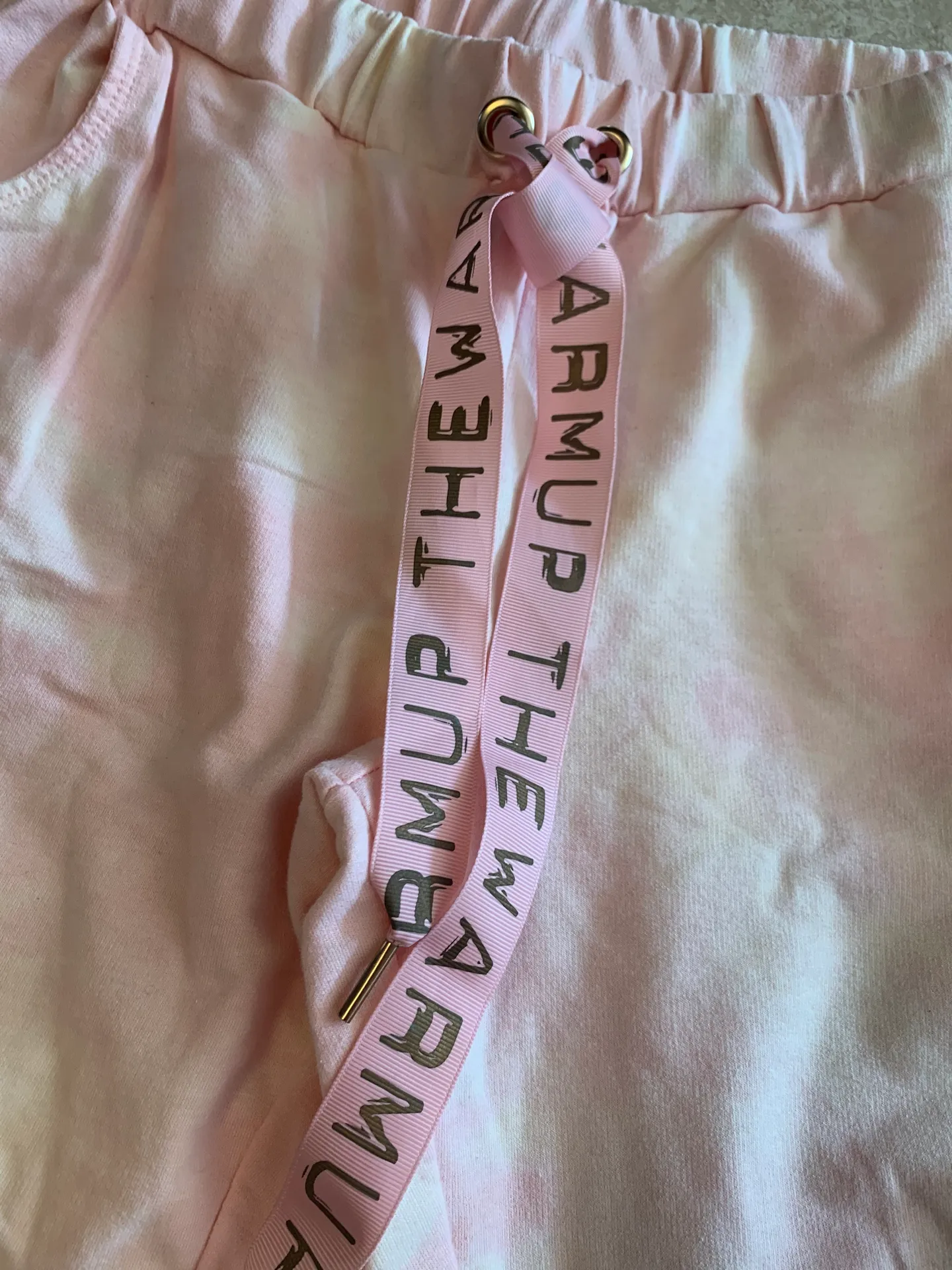 Jessica Simpson Light Pink Tie Dye Sweatpants - Image 4