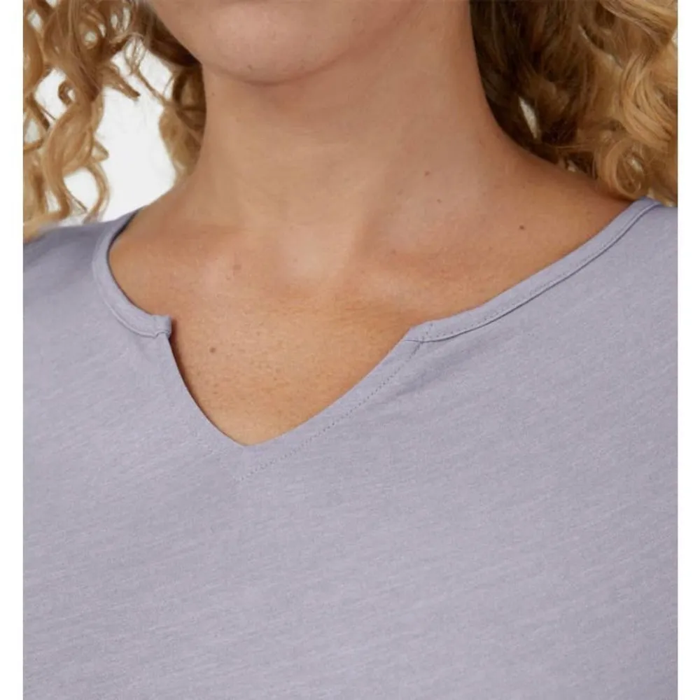 HALARA Notched Ruched Thumb Hole‎ Curved Hem Yoga Sports Top - Image 4