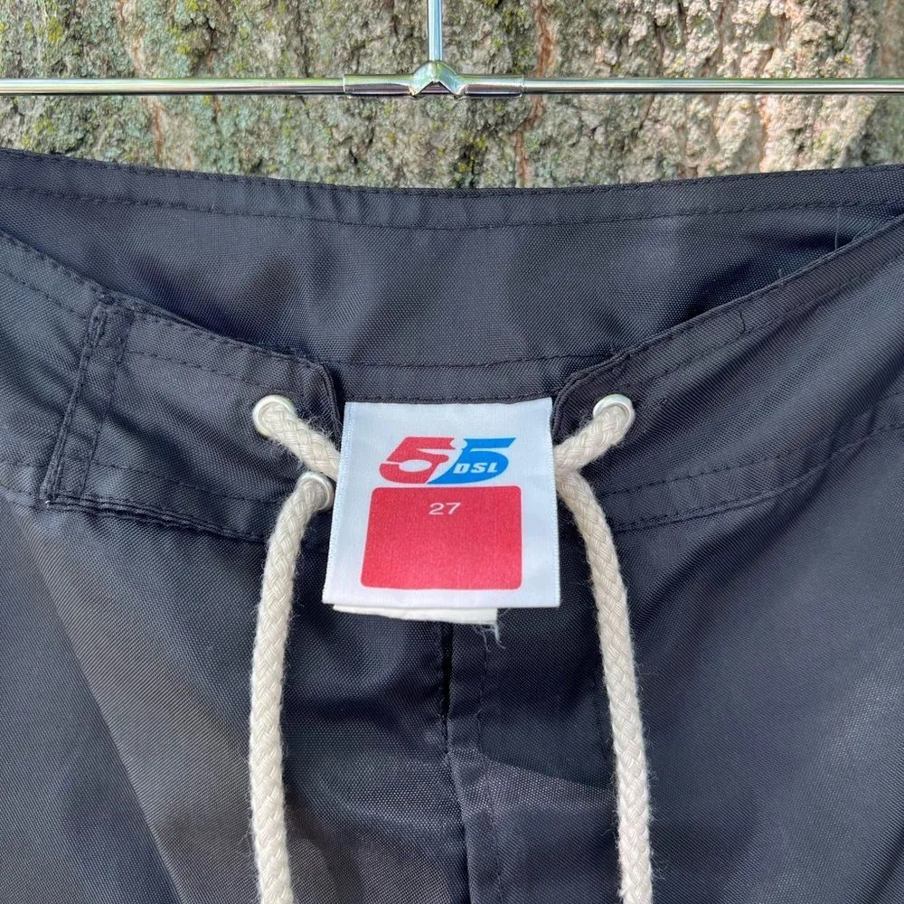 55DSL Italy Diesel Womens Swim Short Trunks Athletic Shorts Size 27 Black - Image 4