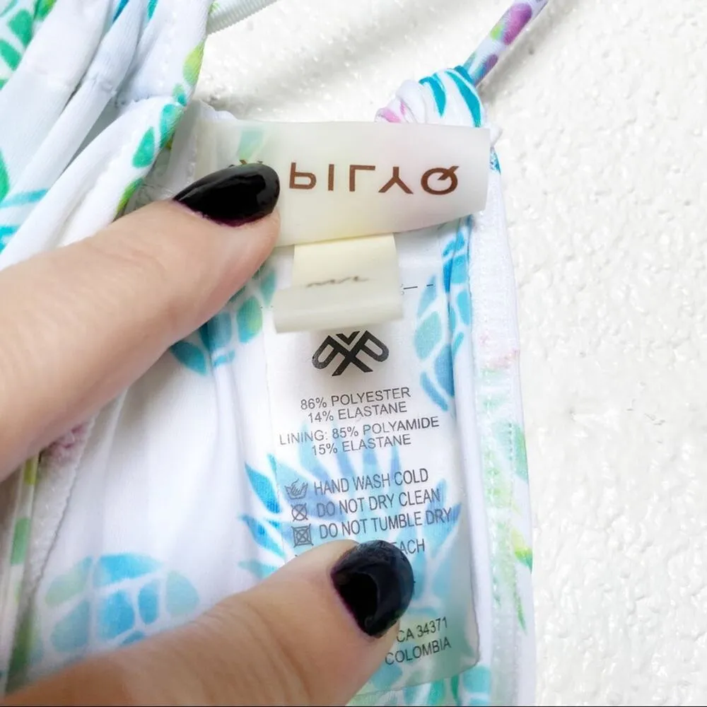 Pilyq Pull On Pineapple Swim Cover Up Dress Size M/L - Image 9