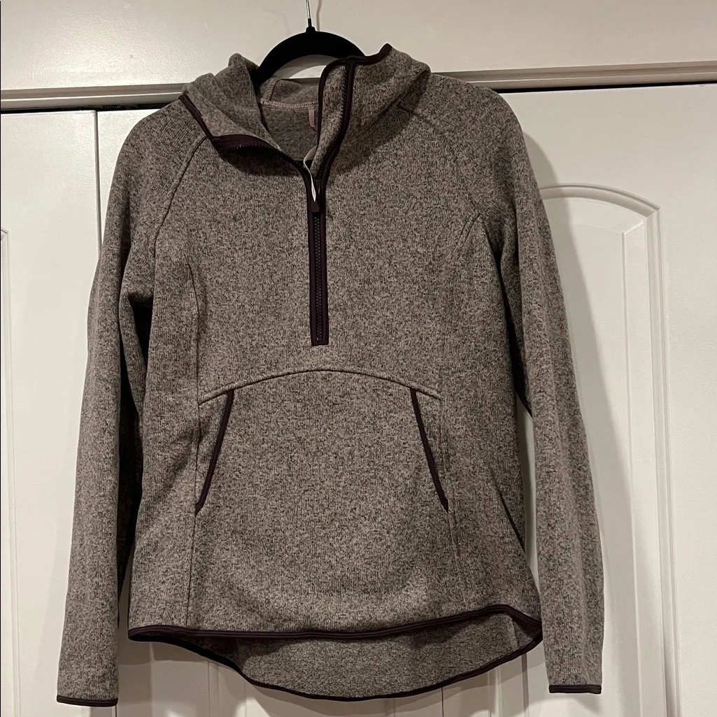 Lululemon Heather Purple Women Long Sleeve 1/2 Zip Up Pullover Hoodie Jacket‎ 8 - Image 2