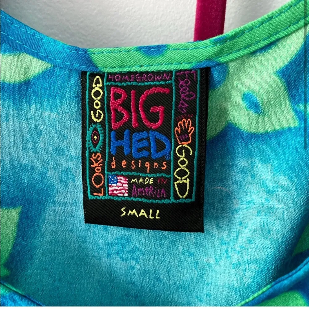 Big Hed Designs Skirt Hawaiian Set Blue - Image 2