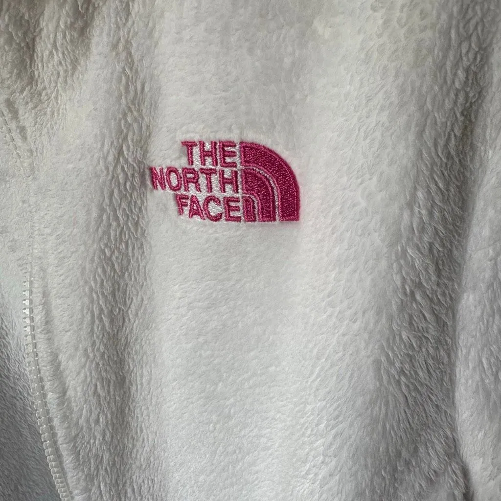 The North Face Osito Full Zip Womens Jacket Breast Cancer Awareness Size M White - Image 4