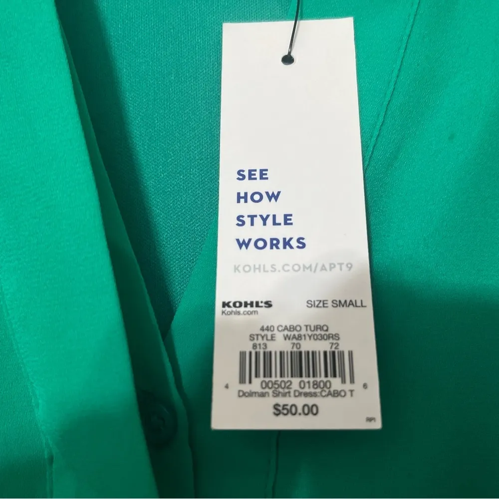 Apt. 9 Green Dress Size S NWT - Image 6