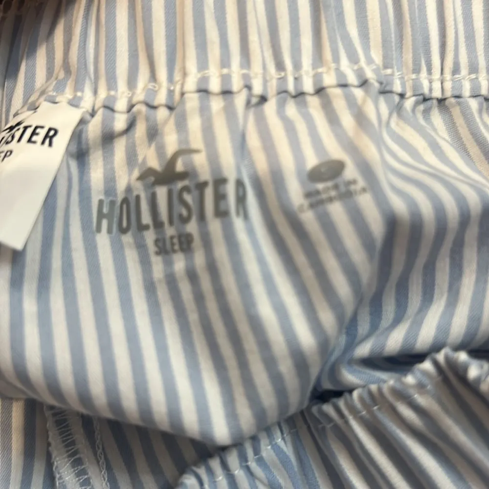 poplin wide leg sleep blue and white pj pants size small. NWOT! - Image 11